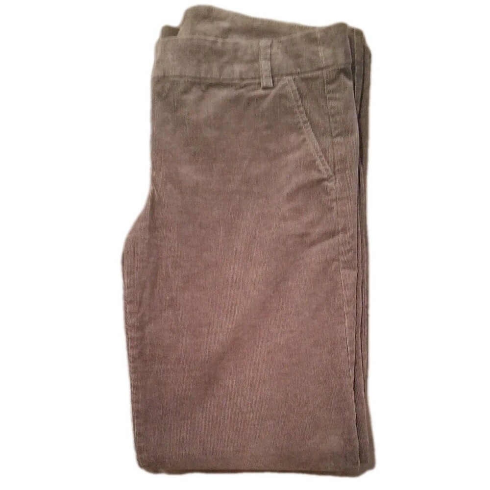 J. Crew Women's Taupe Corduroy Pants City Fit Size 6 Mid Rise Straight - Picture 6 of 16